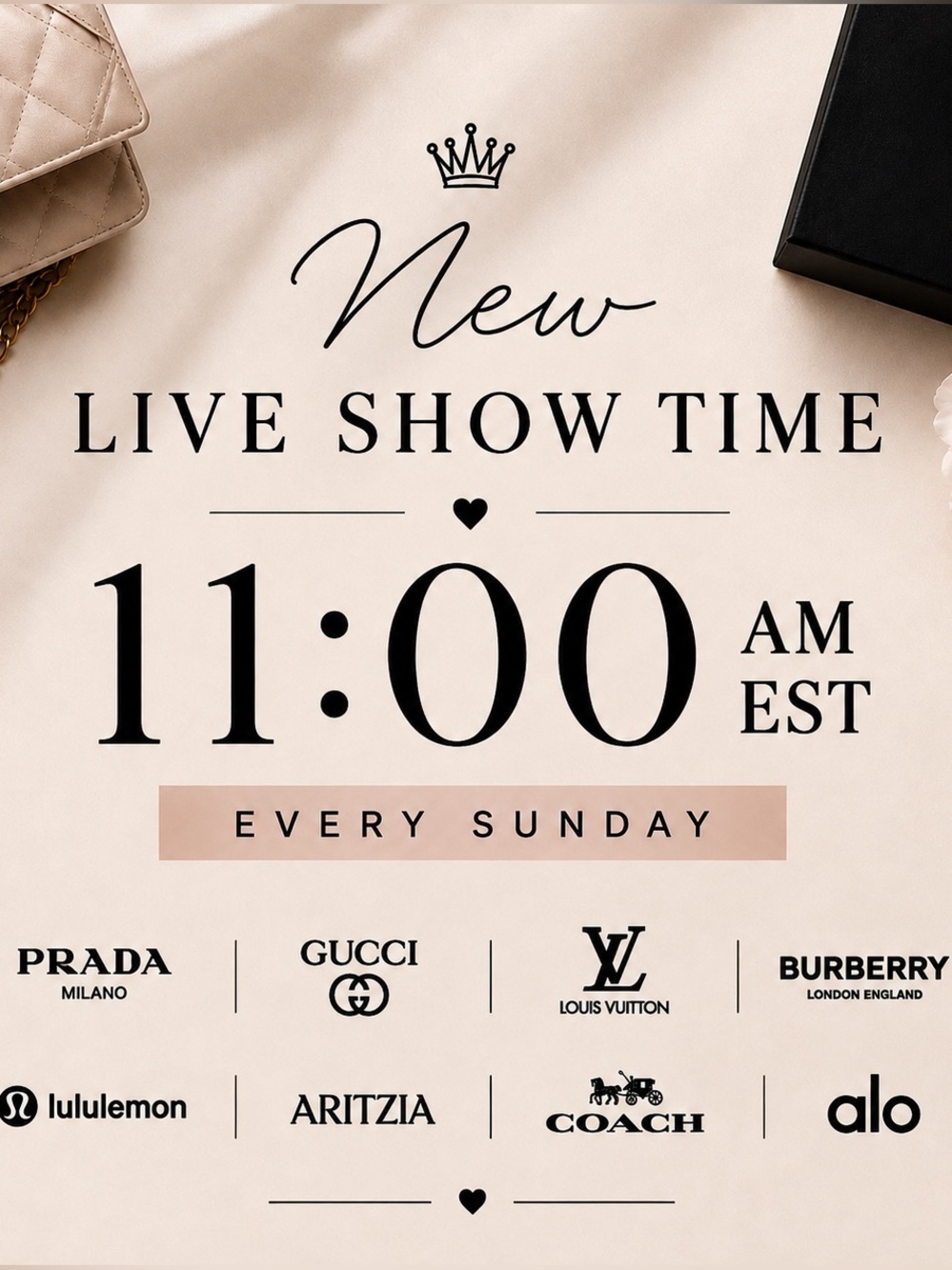 SUNDAY 11:00 AM EST 5$ LIVE AUCTION